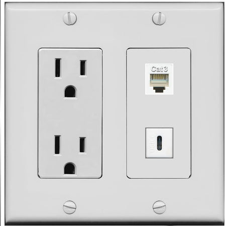 PHONE USBC Wall Plate [Gray]