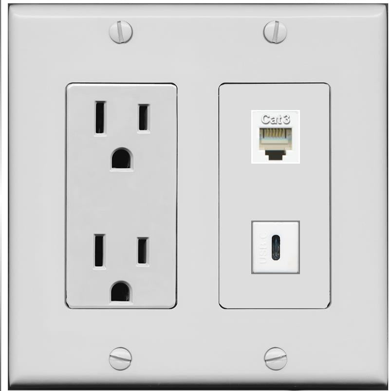 PHONE USBC Wall Plate [Gray]