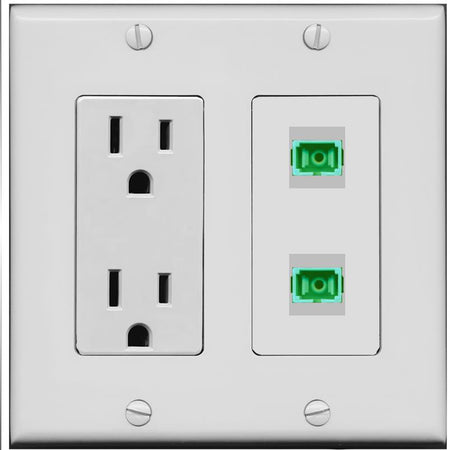 2 SC-APC-SX Wall Plate [Gray]
