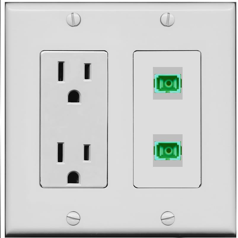 2 SC-APC-SX Wall Plate [Gray]