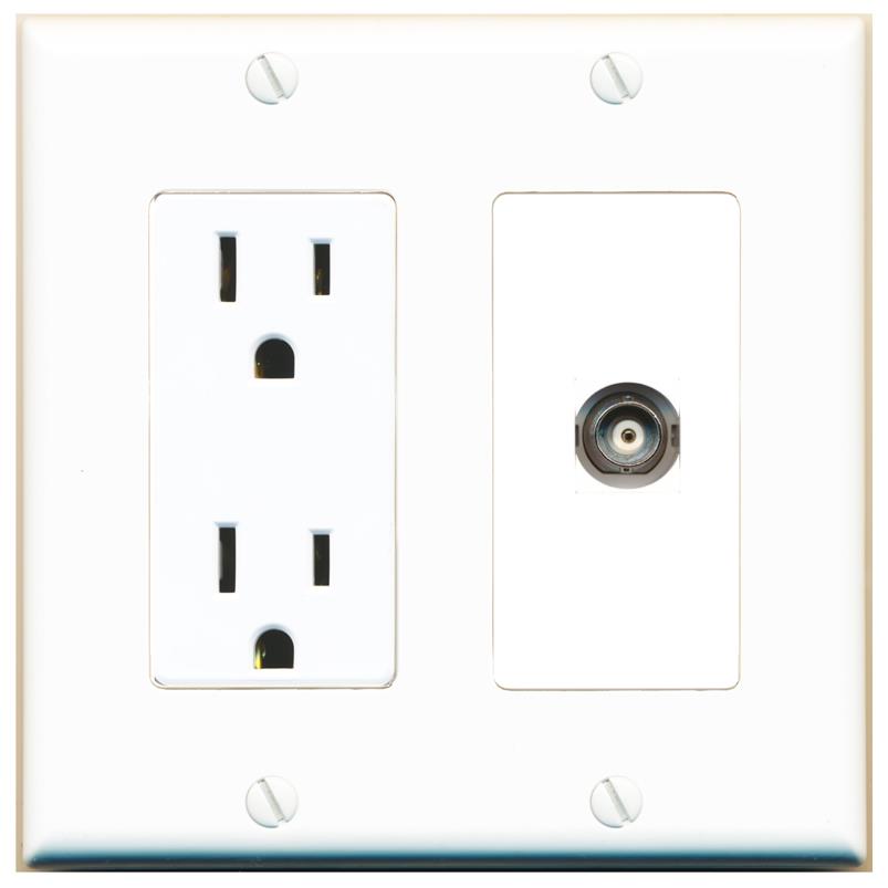 BNC Wall Plate [White]