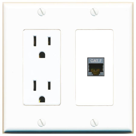 CAT7 Wall Plate [White]