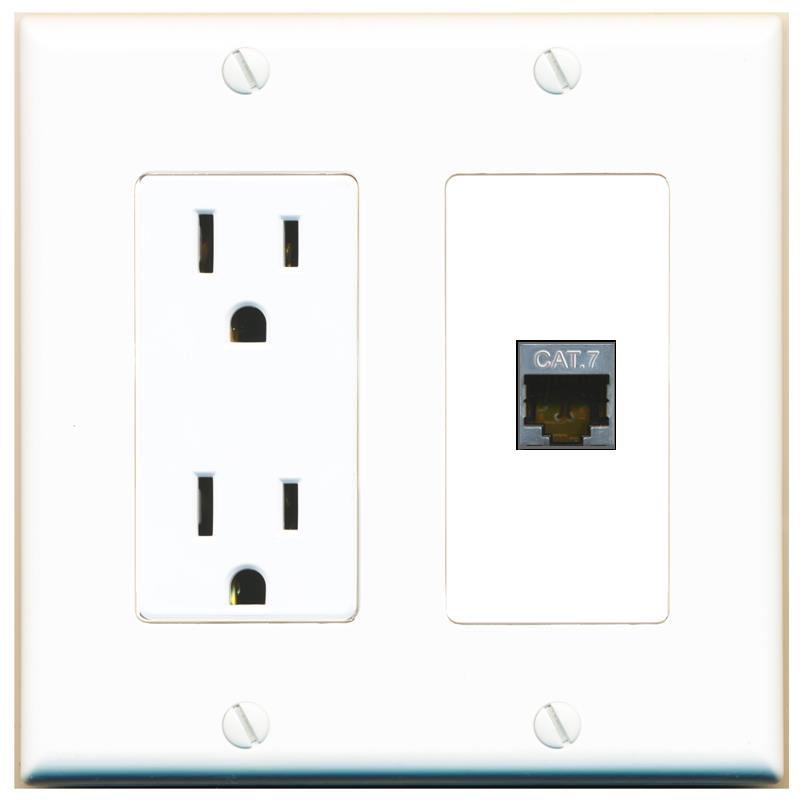 CAT7 Wall Plate [White]