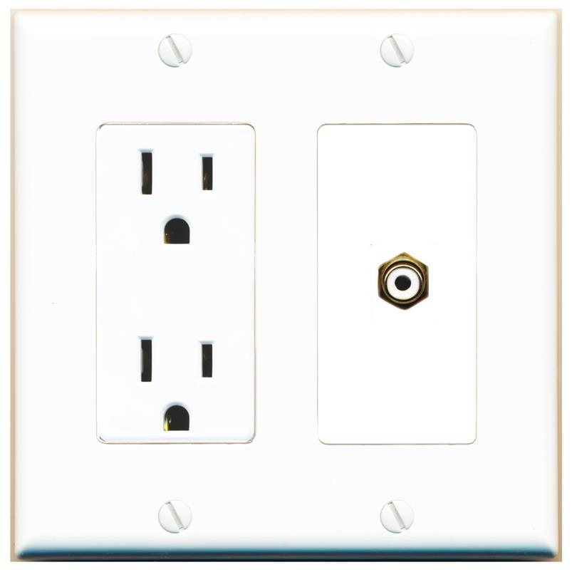 RCA-WHITE Wall Plate [White]