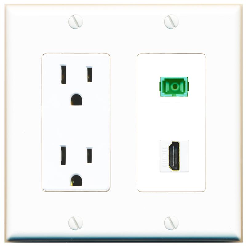 HDMI SC-APC-SX Wall Plate [White]