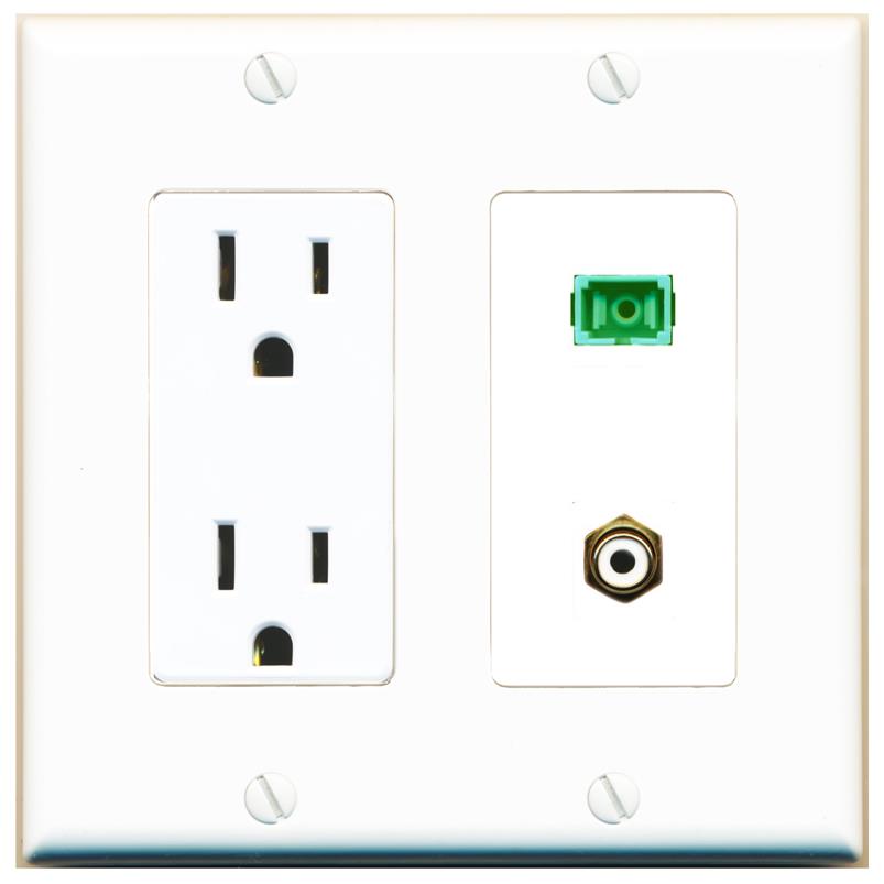 RCA-WHITE SC-APC-SX Wall Plate [White]