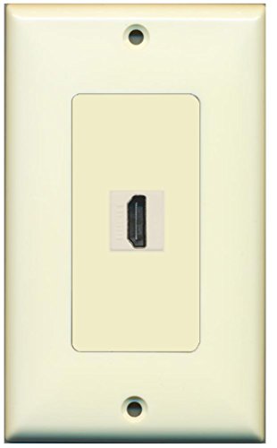 RiteAV HDMI Wall Plate 1 Port - 1 Gang [Light-Almond]