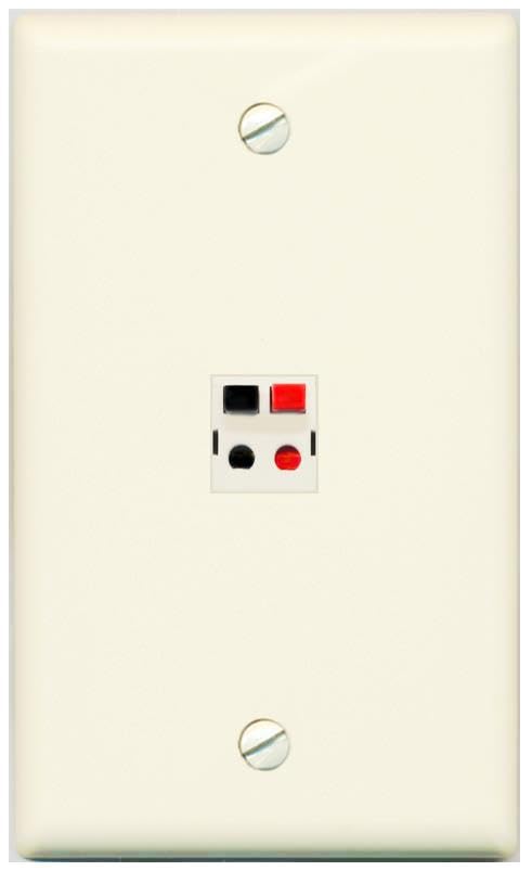 RiteAV SPEAKER Wall Plate Flat/Solid [Light-almond]