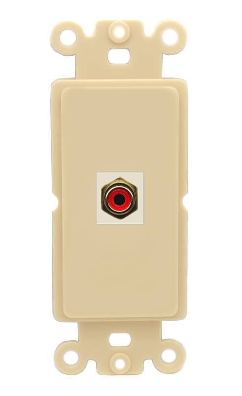 RiteAV RCA-RED Wall Plate Rocker Module [Ivory]