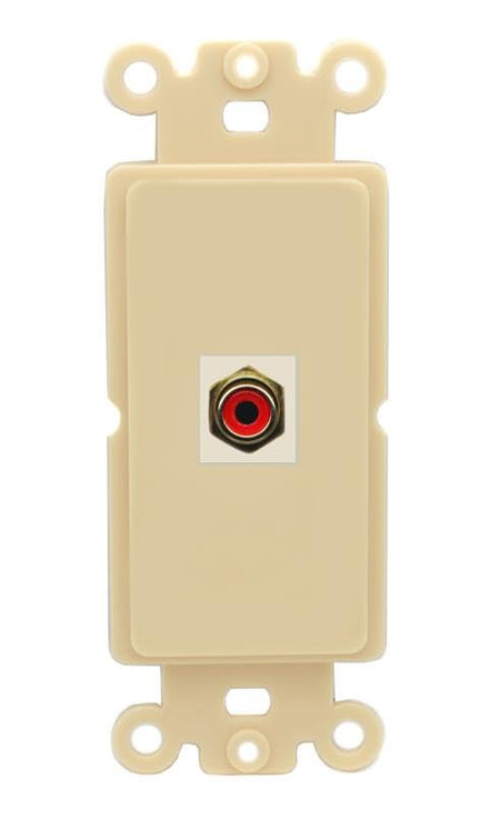 RiteAV RCA-RED Wall Plate Rocker Module [Ivory]