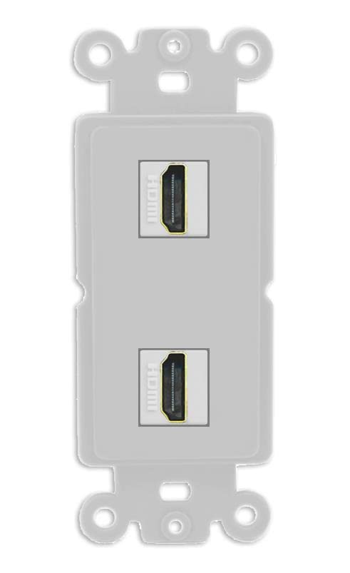 RiteAV HDMI Wall Plate 2 Port - Rocker [Gray/Gray]