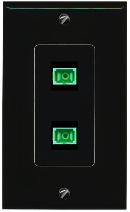 RiteAV 2 SC-APC-SX Wall Plate Decorative [Black]