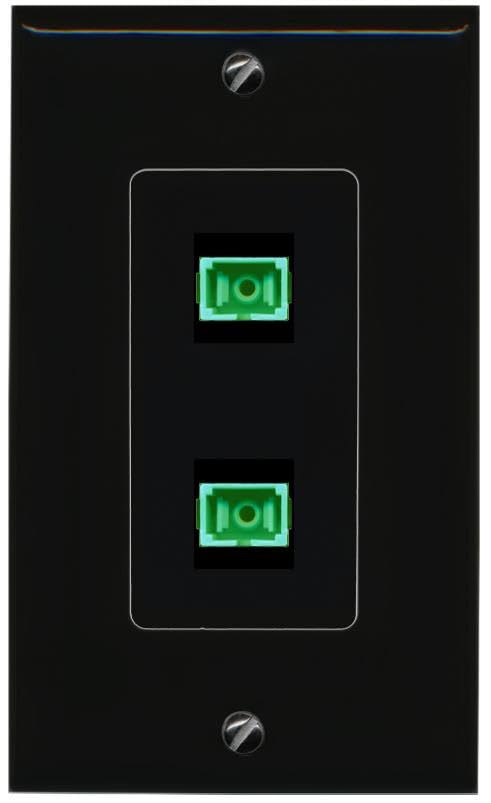 RiteAV 2 SC-APC-SX Wall Plate Decorative [Black]