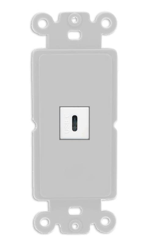 RiteAV USBC Wall Plate - Rocker [Gray/Gray]