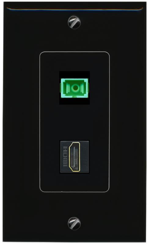 RiteAV HDMI SC-APC-SX Wall Plate Decorative [Black]