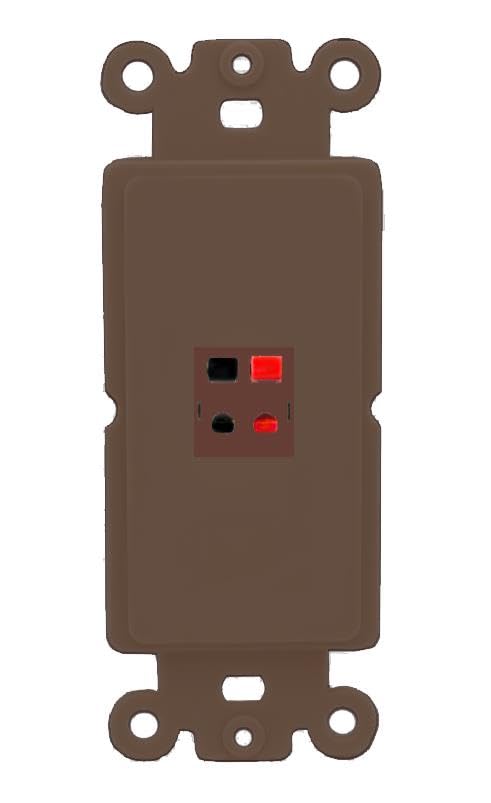 RiteAV SPEAKER Wall Plate Rocker Module [Brown]