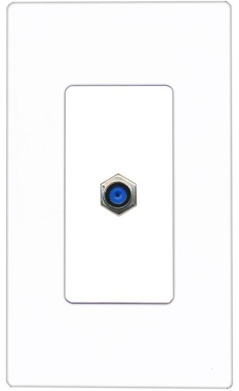 RiteAV F81 Wall Plate Screwless [White]