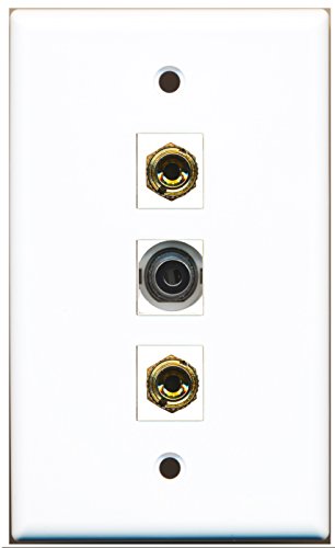 RiteAV - 1 Port 3.5mm 2 Port Banana Speaker Wall Plate