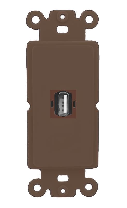 RiteAV USB2 Wall Plate Rocker Module [Brown]