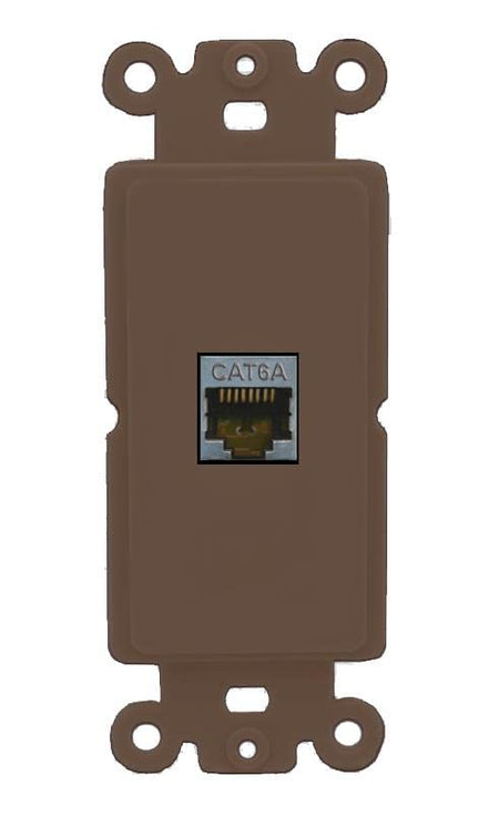 RiteAV CAT6A Wall Plate Rocker Module [Brown]