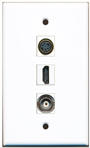 RiteAV - 1 Port HDMI 1 S-Video 1 BNC Wall Plate