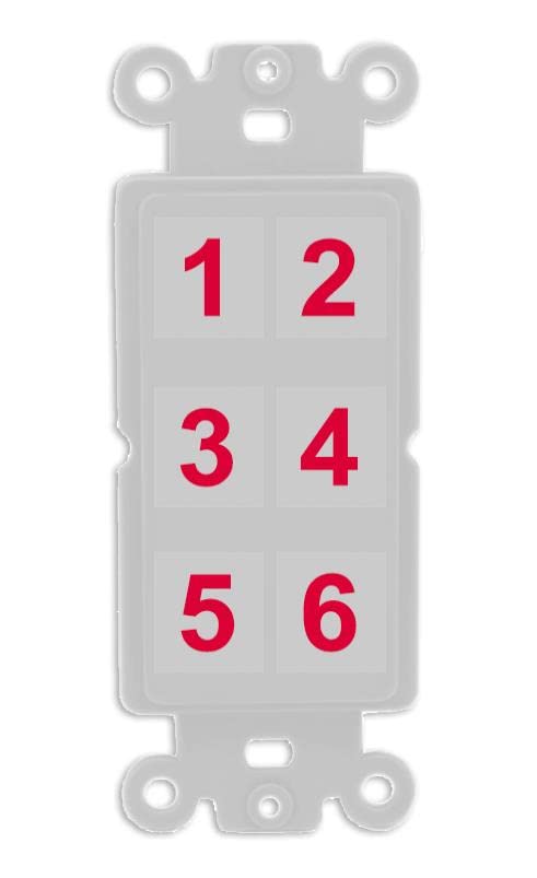 RiteAV 6 Port Custom Wall Plate - Rocker [Gray/Gray]