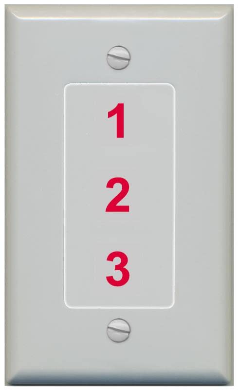 RiteAV Custom Wall Plate 3 Port - 1 Gang [Gray/Gray]