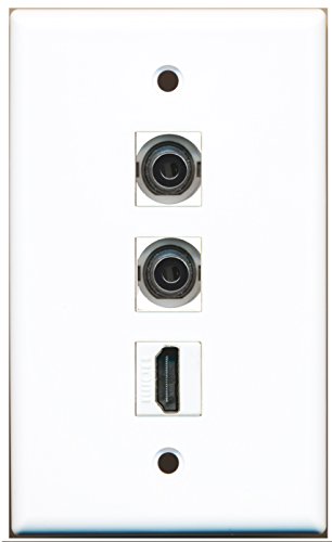 RiteAV - 1 Port HDMI 2 Port 3.5mm Wall Plate
