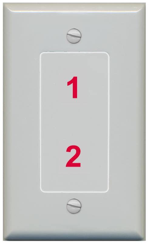 RiteAV Custom Wall Plate 2 Port - 1 Gang [Gray/Gray]