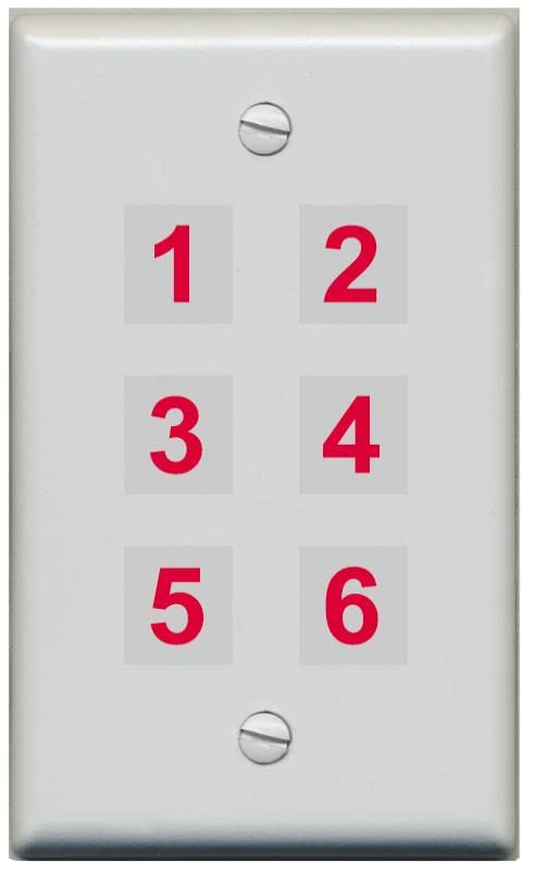 RiteAV 6 Port Custom Wall Plate - Flat [Gray/Gray]