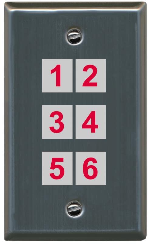 RiteAV 6 Port Custom Wall Plate - Flat [Stainless Steel]