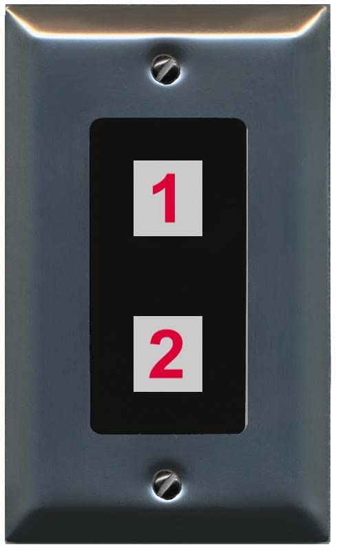 RiteAV Custom Wall Plate 2 Port - 1 Gang [Stainless/Black]