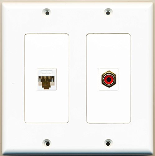 RiteAV - 1 Port HDMI 1 Port Phone RJ11 RJ12 Beige - Dual Gang Wall Plate