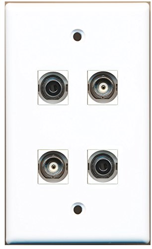 RiteAV - 2 Port 3.5mm 2 Port BNC Wall Plate