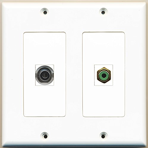 RiteAV - 1 Port USB A-A 1 Port 3.5mm - Dual Gang Wall Plate