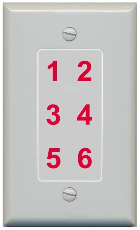 RiteAV 6 Port Custom Wall Plate - 1 Gang [Gray/Gray]