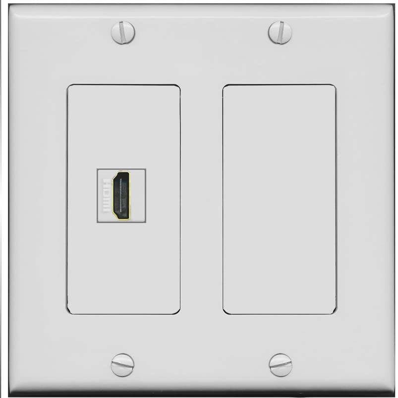 RiteAV HDMI Wall Plate 1 Port - 2 Gang [Gray/Gray]