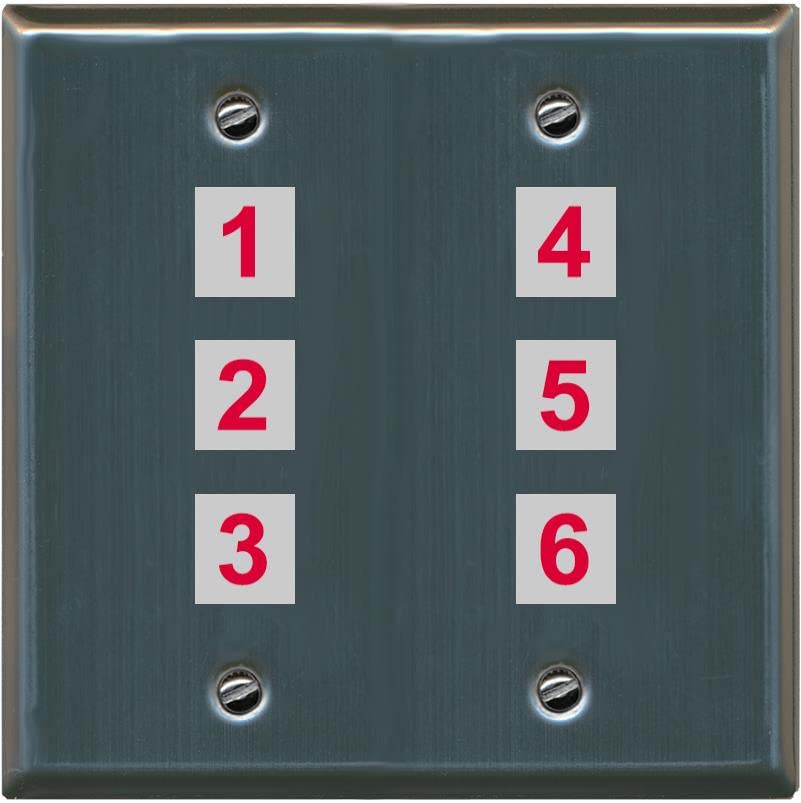 RiteAV 6 Port Custom Wall Plate - Flat 2 Gang [Stainless Steel]