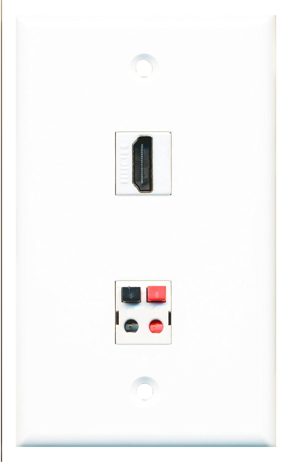 RiteAV - 1 Port HDMI 1 Port Speaker Wall Plate - Bracket Included