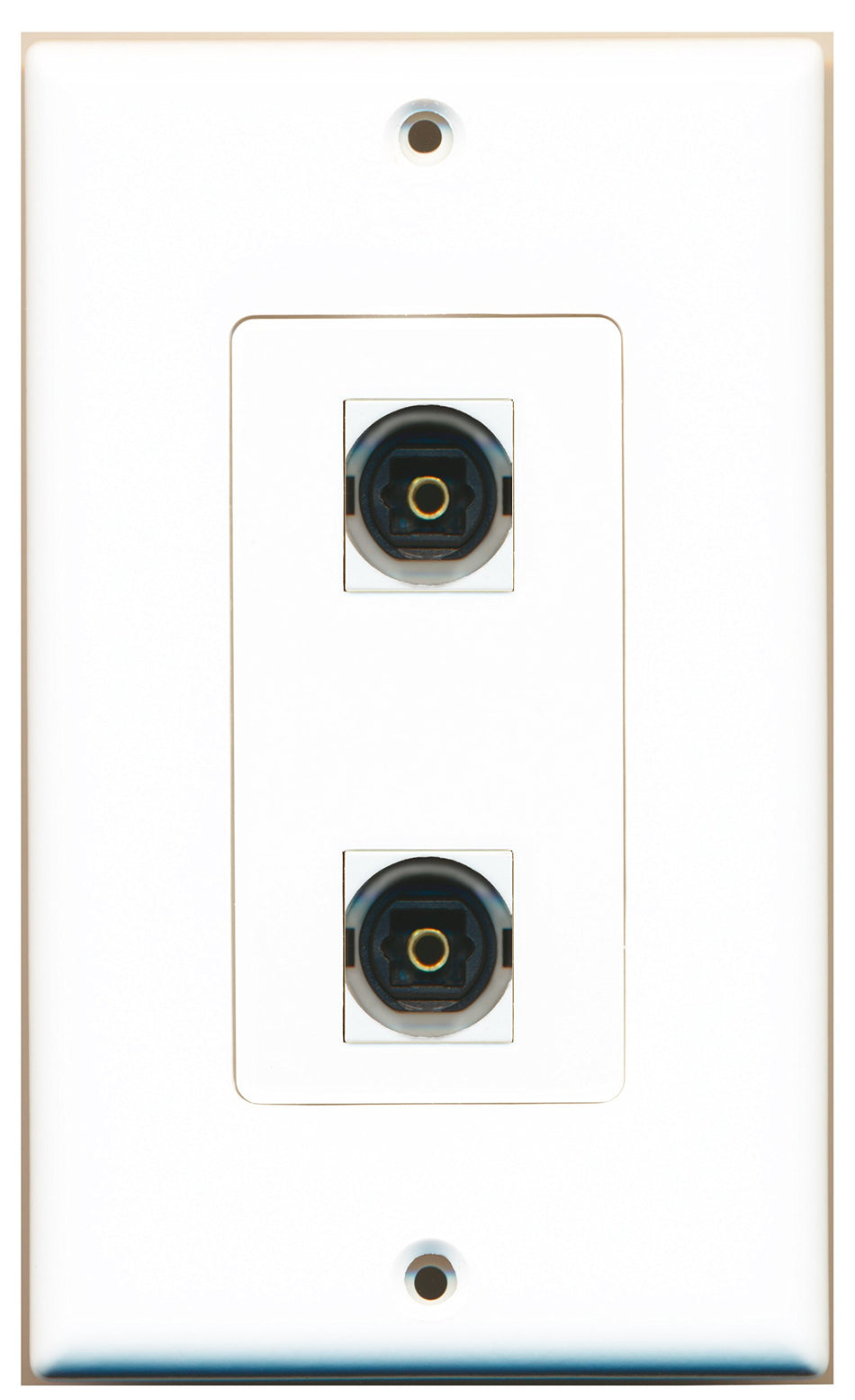 RiteAV 2 Port Toslink Type Wall Plate OVERSIZED