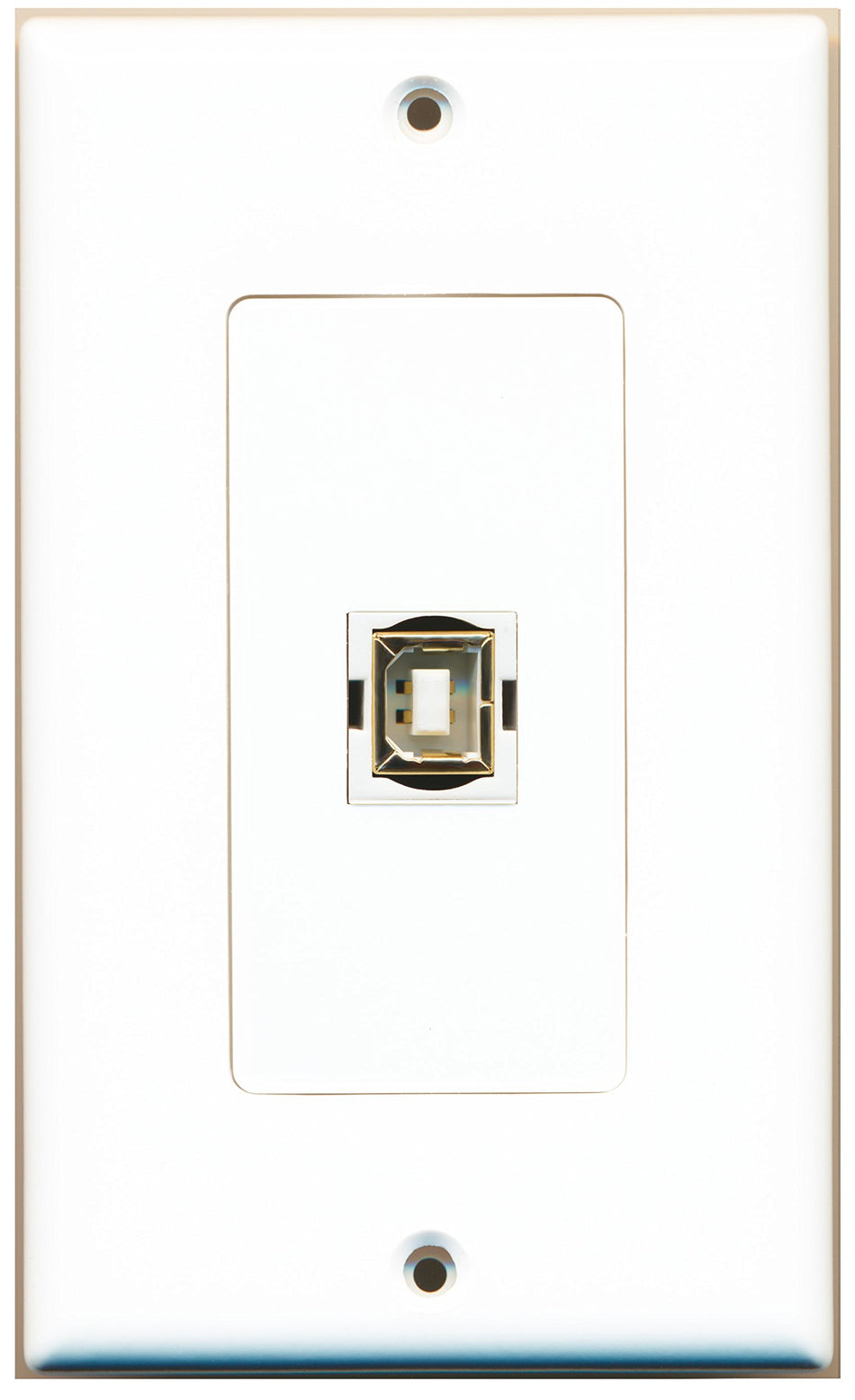 RiteAV 1 Port USB B-B Wall Plate OVERSIZED
