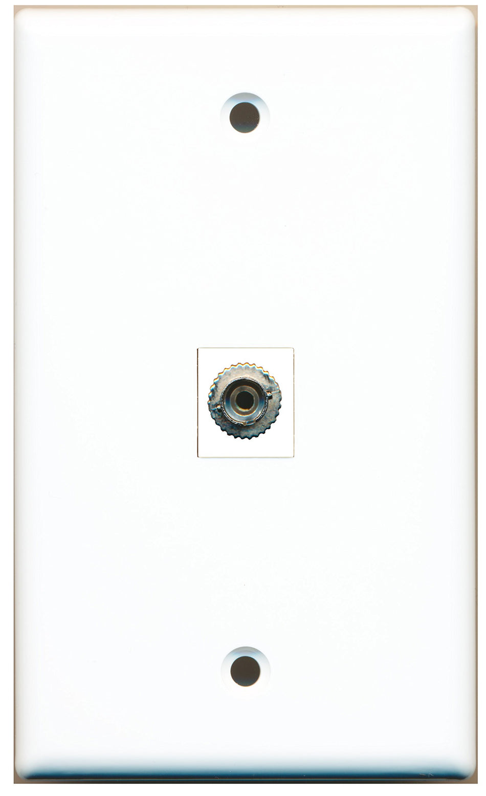 RiteAV - 1 Port Fiber ST Simplex Wall Plate - Bracket Included