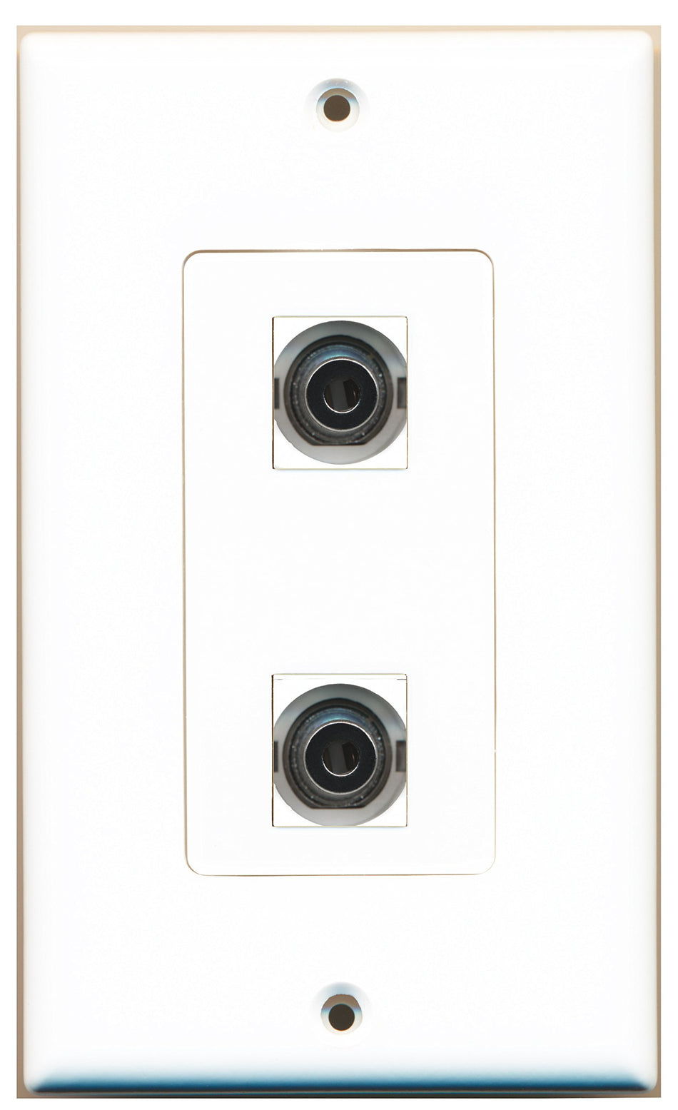 RiteAV 2 Port 3.5mm Type Wall Plate OVERSIZED