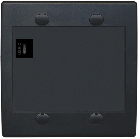 RiteAV USBC Wall Plate - Flat 2 Gang [Black/Black]