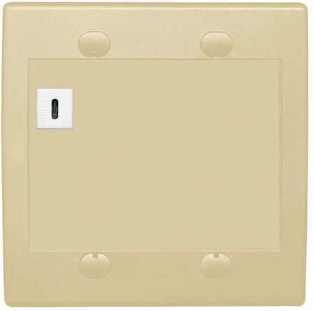 RiteAV USBC Wall Plate - Flat 2 Gang [Ivory/Ivory]