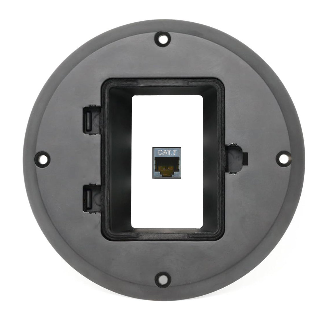 RiteAV 1 Port Cat7 Jack Wall Plate - Floor Box [Black]