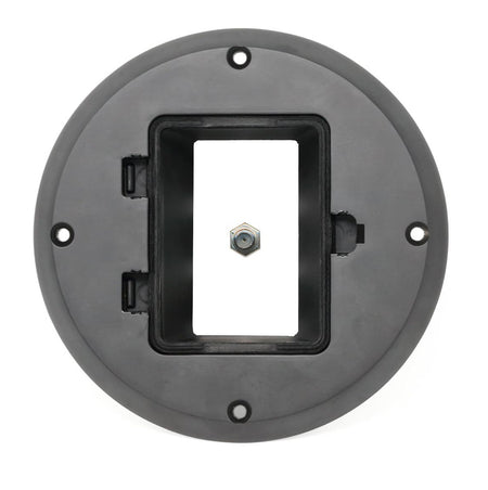 RiteAV 1 Port Coax Cable TV Jack Wall Plate - Floor Box [Black]