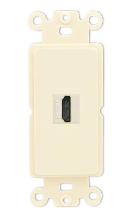 RiteAV HDMI Wall Plate 1 Port - Rocker [Light-Almond]
